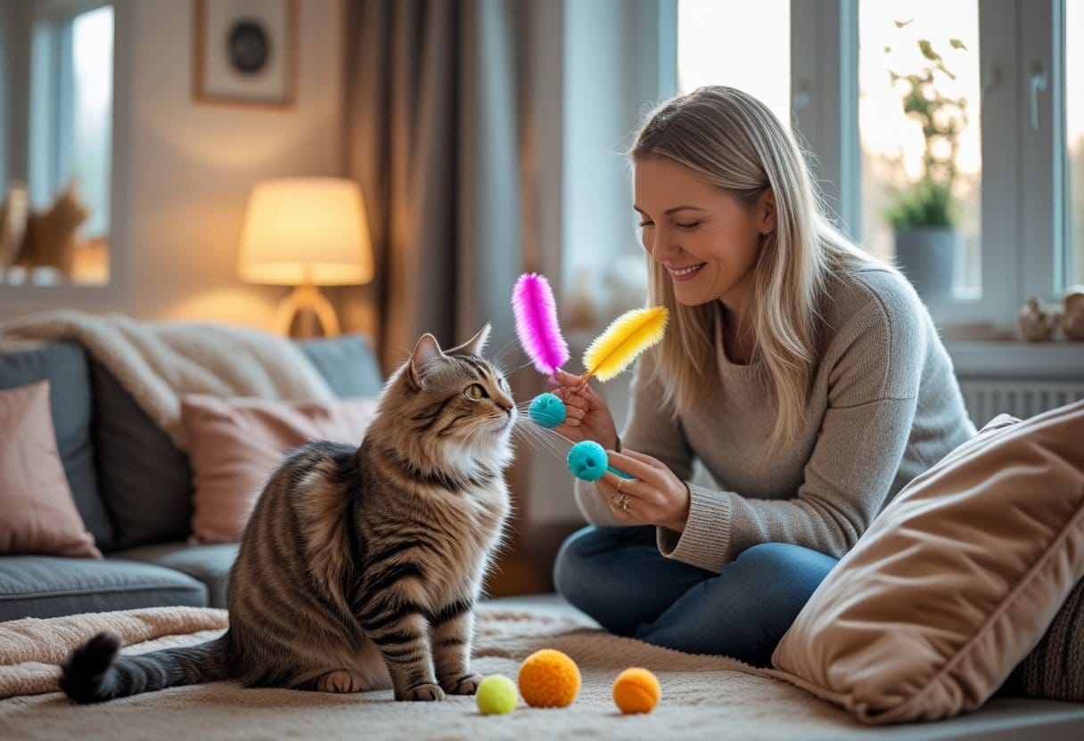 Sådan holder du din kat varm og underholdt med legetøj til katte online